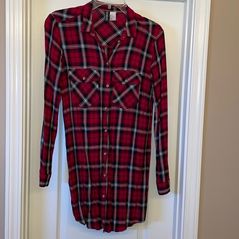 Plaid button down